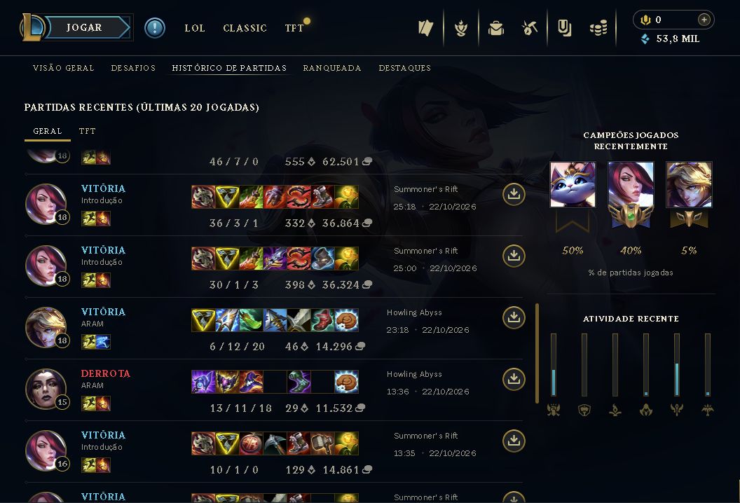Conta Unranked Nv 30 Ranked Liberada Upada a Mão | Kws Feito | 50K+ e. Azul