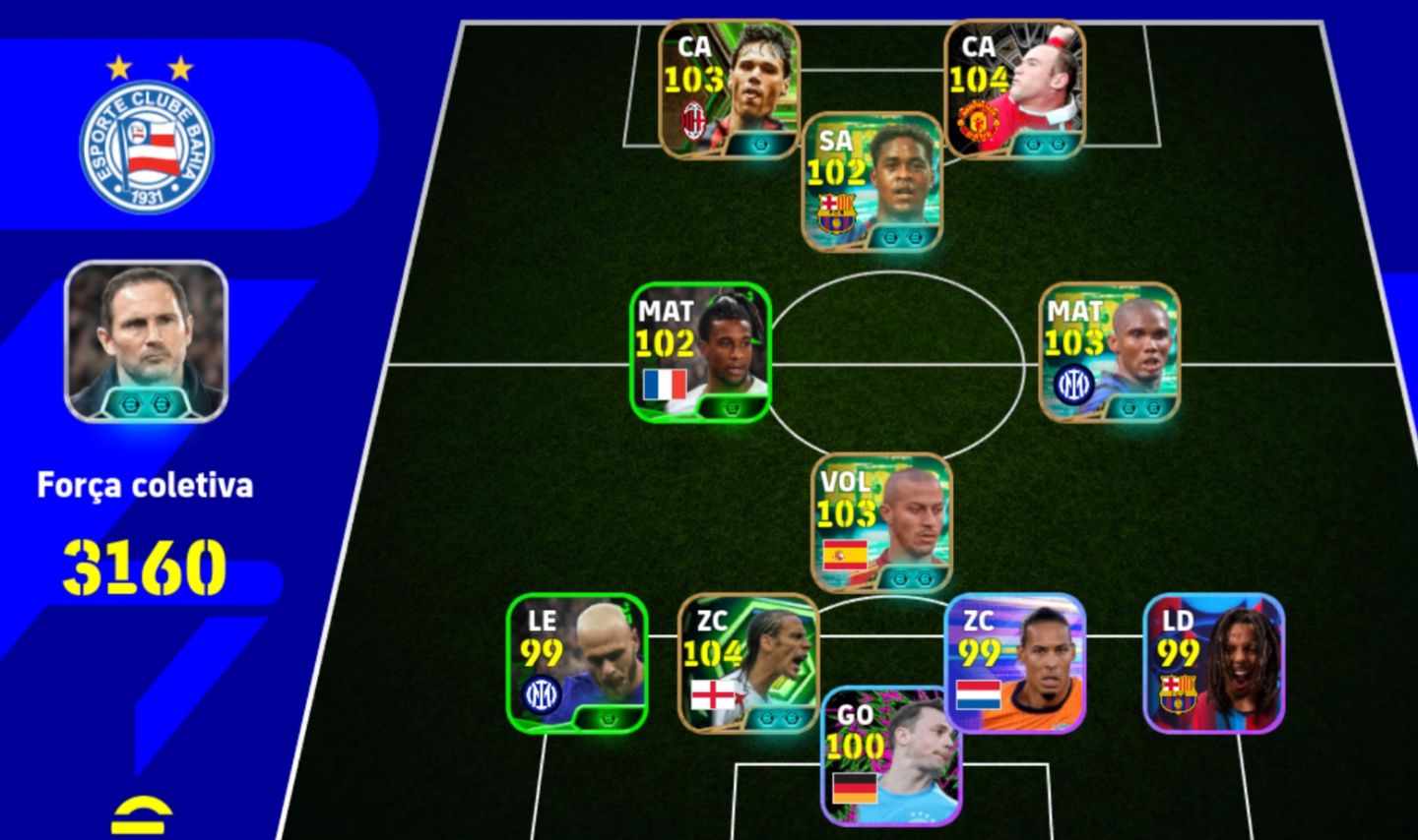 Conta efootball braba e com bons jogadores