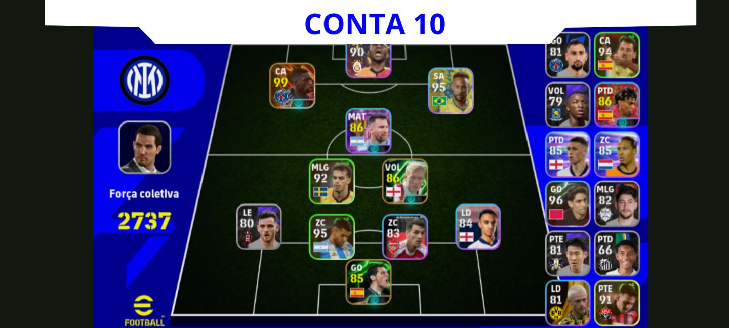 Contas eFootball Iniciais com Épicos/Big Times Garantidos!