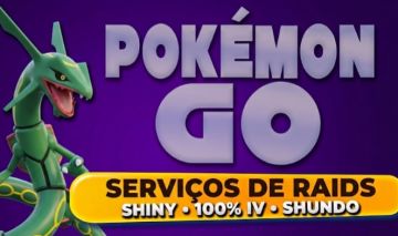 POKEMON GO Serviços Raids, Shinnys, 100%, Shundo Na sua Conta