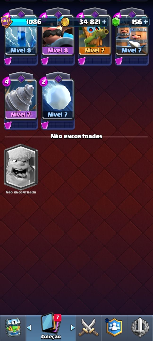 Conta de clash royale 7500+ coroas, torre nvl 13, 8 evoluções, etc...