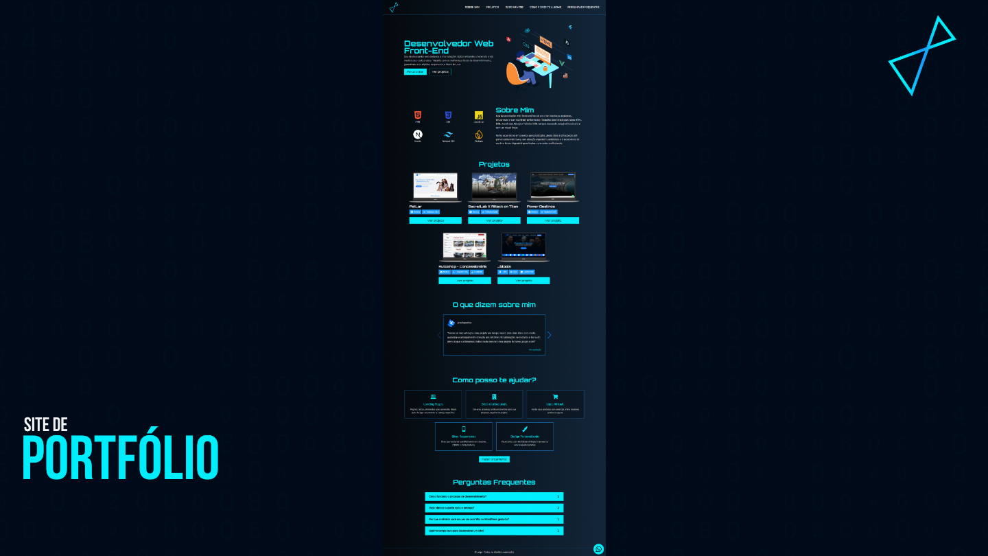 FAÇO SITES PROFISSIONAIS E RESPONSIVOS | DESENVOLVIMENTO WEB