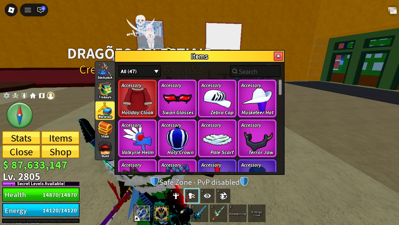CONTA COM DRAGON PERMANENTE E GAME PASS BLOX FRUITS | ENTREGA IMEDIATA