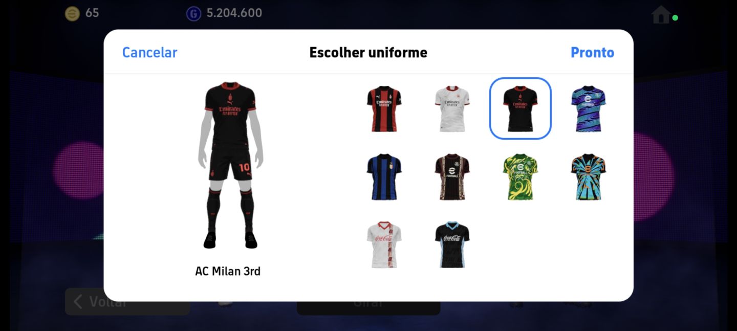 CONTA DE EFOOTBALL COM BONS JOGADORES