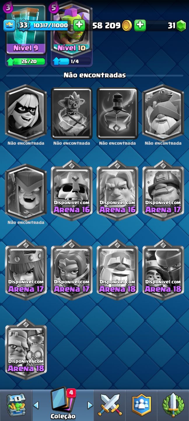 Conta de Clash Royale 9 anos