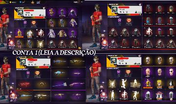 CONTA FREE FIRE- ONE PUNCH MAN | PRIME4+COLEÇÃO NARUTO+CONTA MUITO GEMADA E RARA
