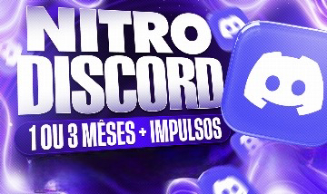 [MAIS BARATO] Discord Nitro Gaming Gift/Link 1/3 Meses + impulsos