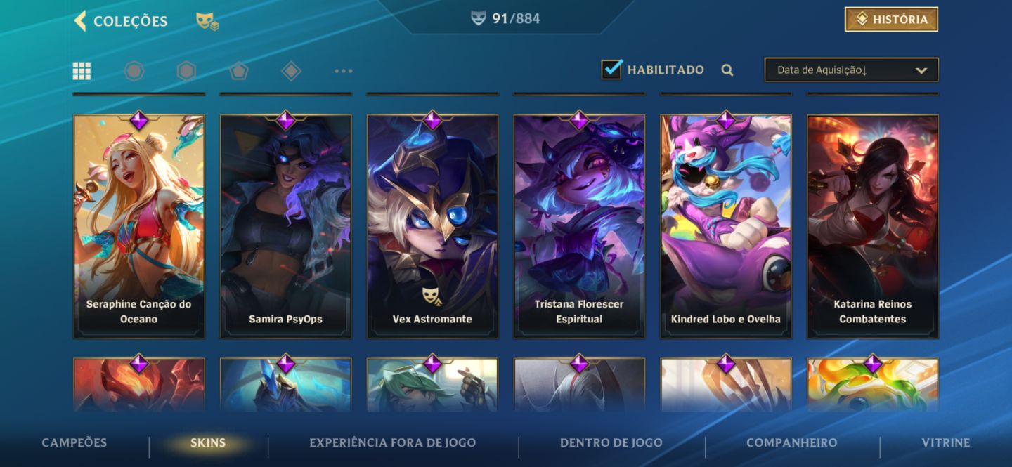 CONTA LOL A VENDA COM CROMAS E SKINS RARAS