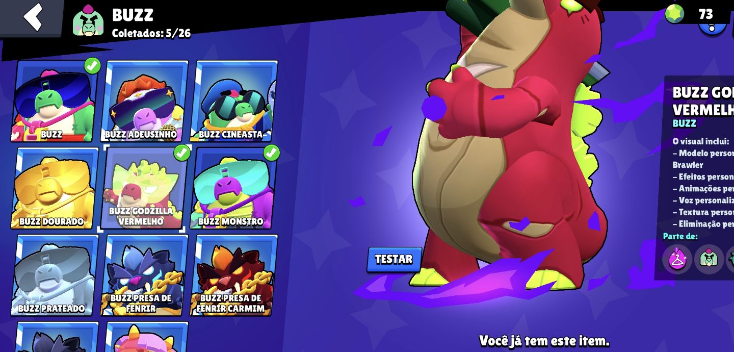 CONTA BRAWL STARS COM 36K DE TROFÉUS, 75 BRAWLERS E SKINS