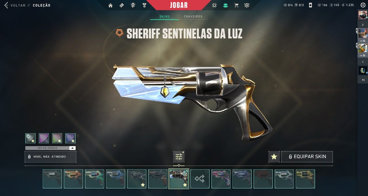 CONTA DE VALORANT COM MAIS DE 20 SKINS RARAS