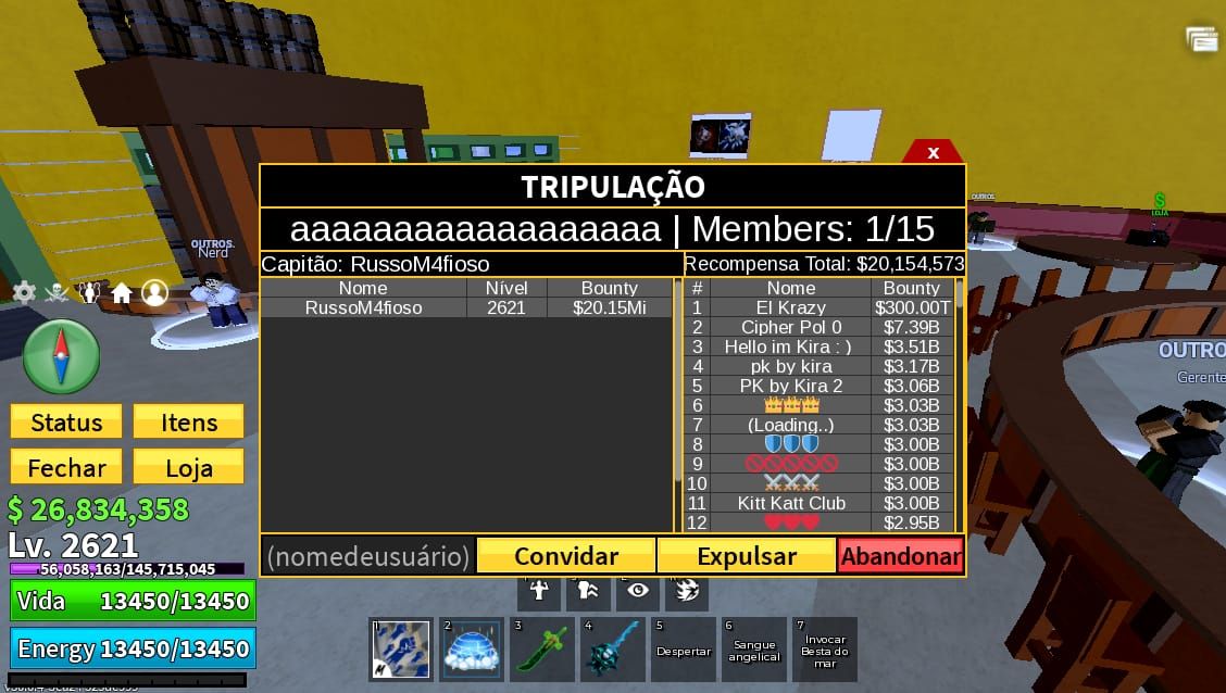 CONTA ATIVA DESDE 2022 COM VOLLEIBOY LEGENDS, BLOX FRUITS ETC...