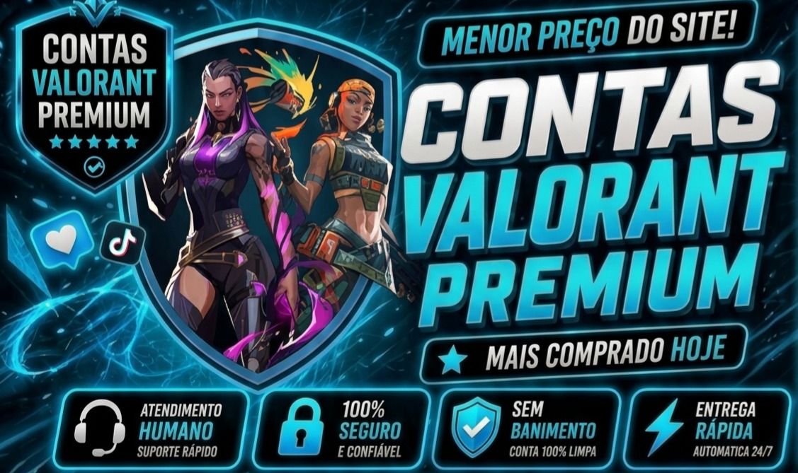 Contas Valorant (Low/Medium/High Elo Level 20+)