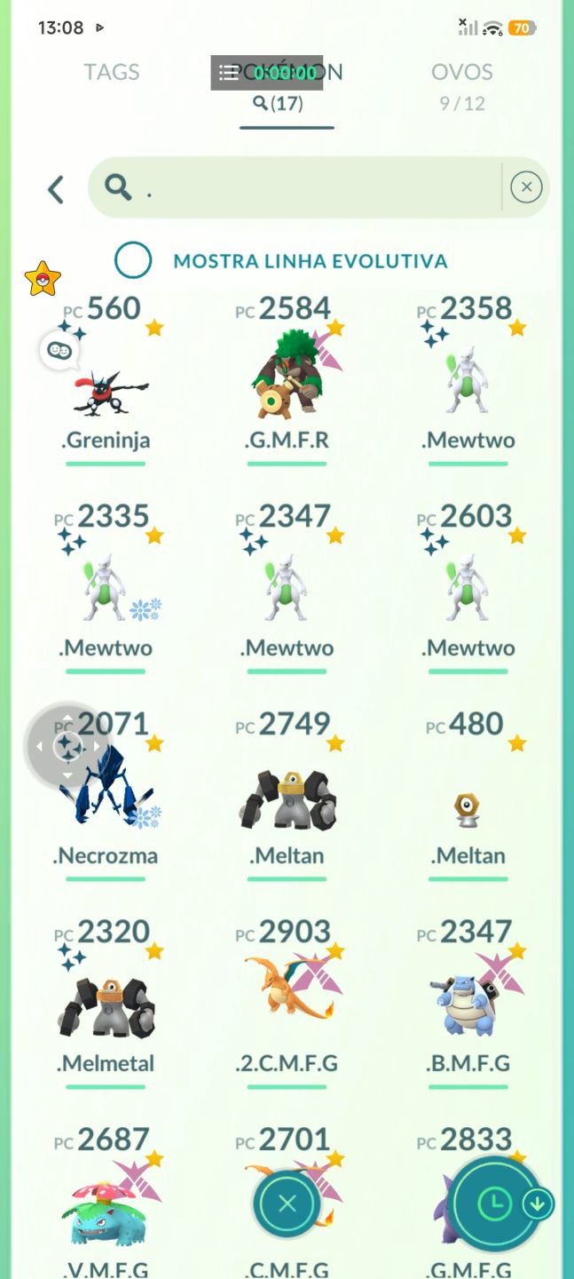 Venda de lendário no Pokémon e transformação de lendário e Pokémon na promoção..