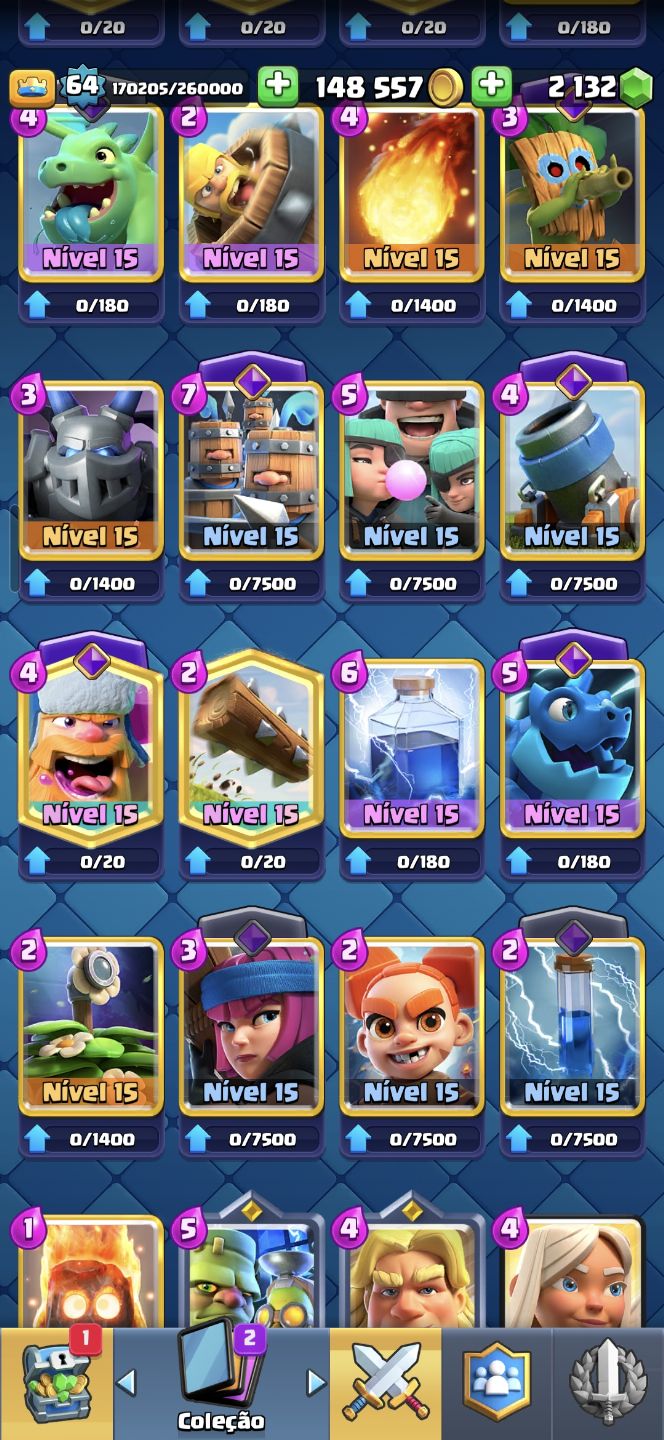 CLASH ROYALE CONTA MUITO RARA!!