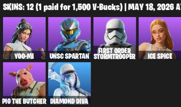 Conta Fortnite 12 Skins | Foundation, Exalted Ice King, Jules + 29 Picaretas