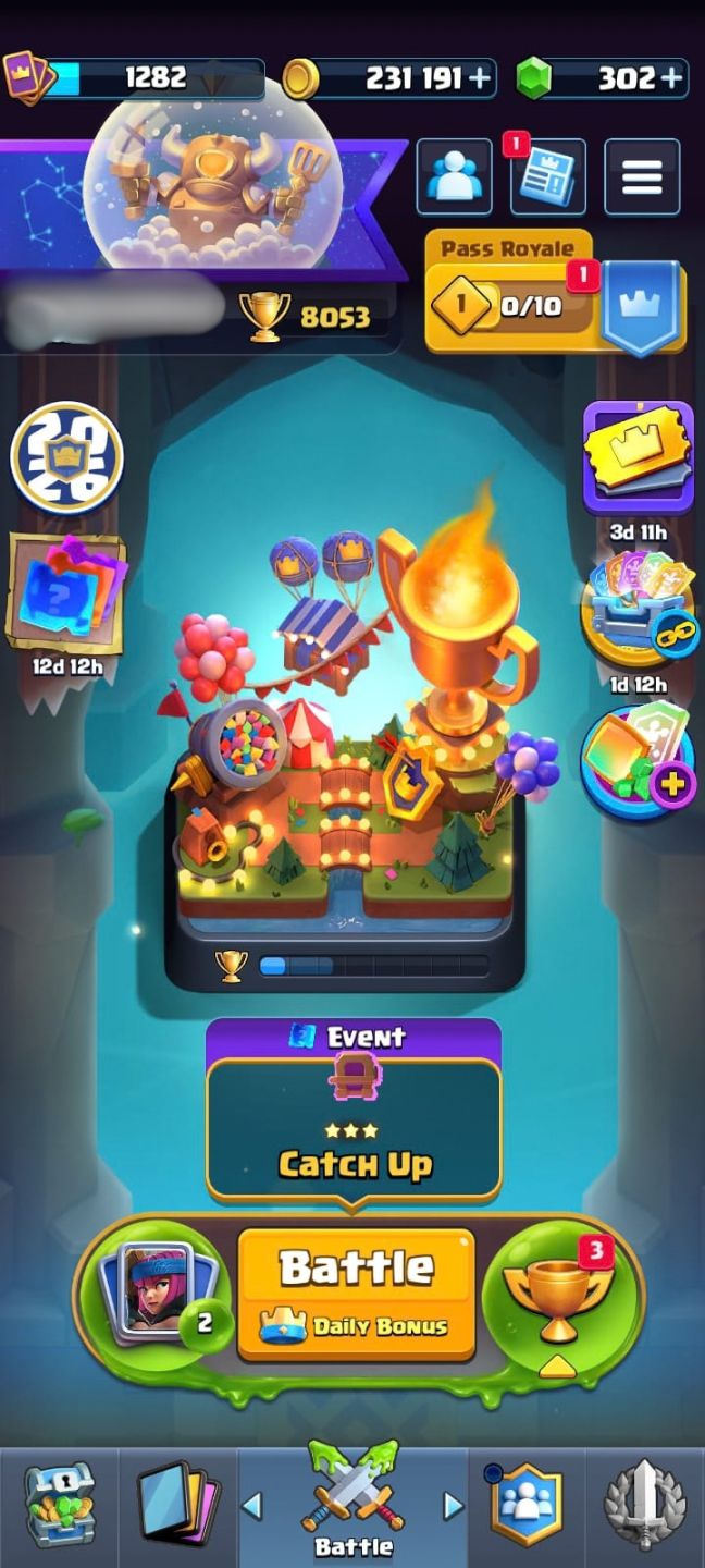 CONTA CLASH- 8000 TROFEUS