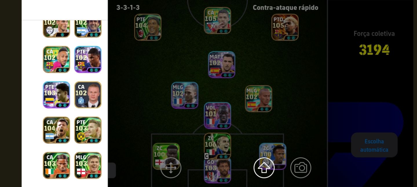 Conta de efootball com yamal blitz culler 105 e Ronaldinho milan