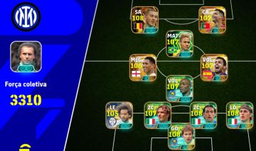 CONTA EFOOTBALL FULL META | FORÇA COLETIVA 3305+ | VÁRIOS ÉPICOS E SHOW TIME!