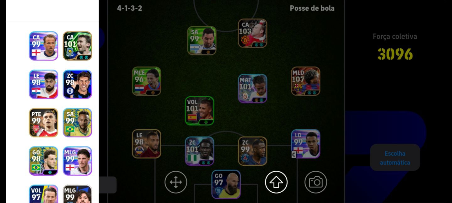 Contas de efotball com Messi nedved yamal haland cristiano Ronaldo mbappe etc