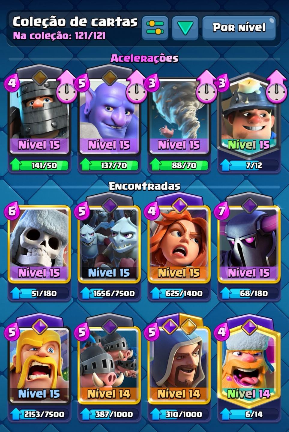 Conta de Clash royale + DE 11 MIL TROFEUS (LVL15)