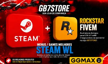 Conta Steam WL + Rockstar FiveM | Nova | Sem Histórico | Entrega Rápida