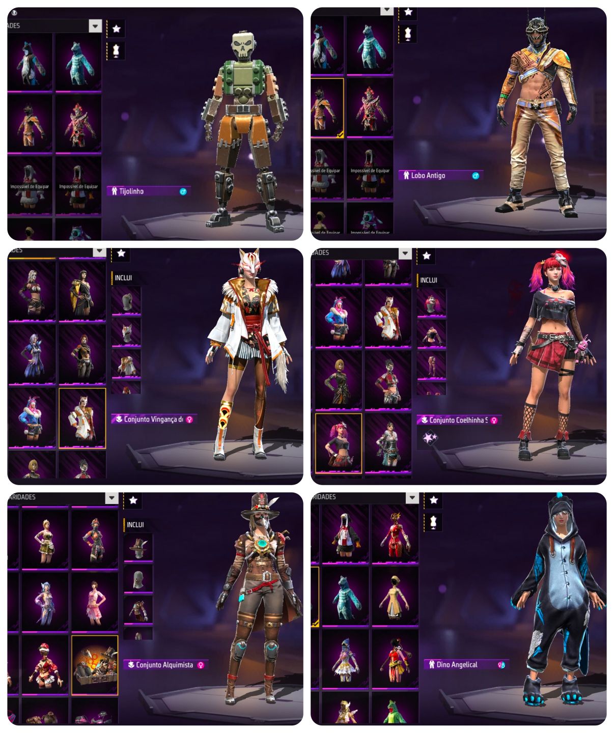 Conta Free Fire OG | Passe 1 Sakura + Angelical + Punho ICE + 15 OLD Incubadoras