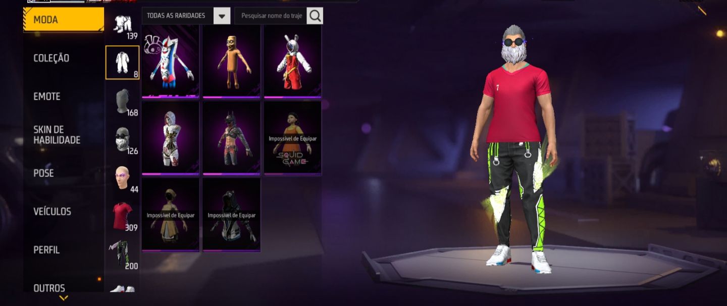 CONTA FREE FIRE NÍVEL 71 PUNHO FÊNIX, BERMUDA ANGELICAL E ANIMES