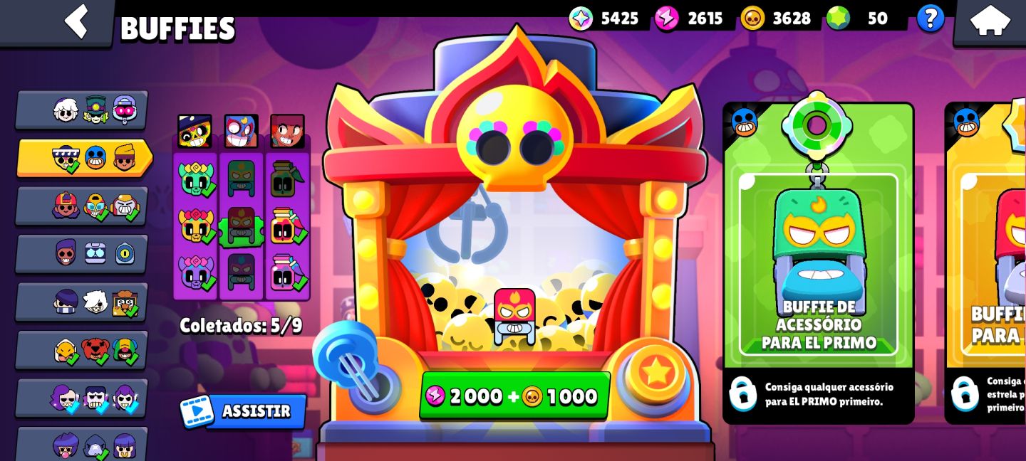 Conta Brawl Stars com 64k de troféus + todos os brawlers e MUITAS skins