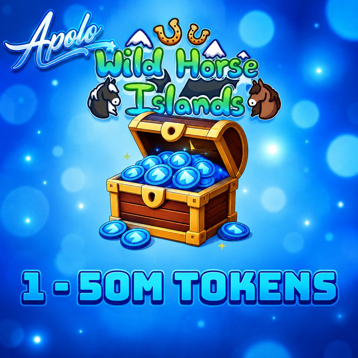 1 Milhão de Tokens Wild Horse Islands (Roblox)