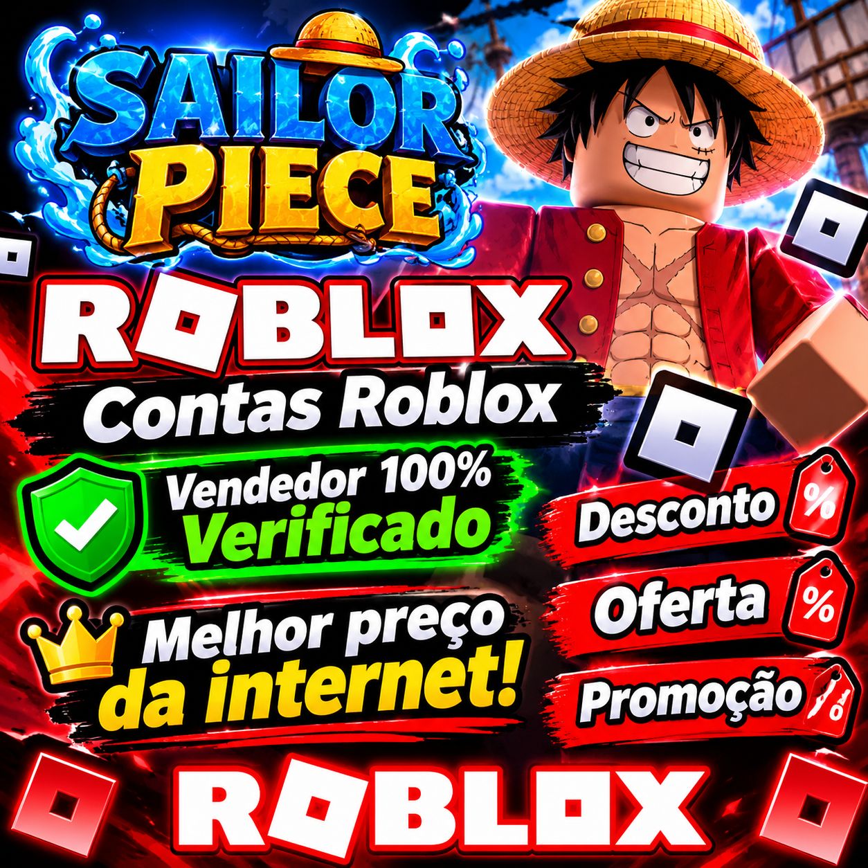 ROBLOX - SAILOR PIECE - ITENS E CONTAS NO PRECINHO!!!