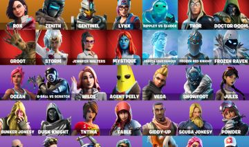CONTA DE FORTNITE COM 40 SKINS + PSN SKINS + MARVEL