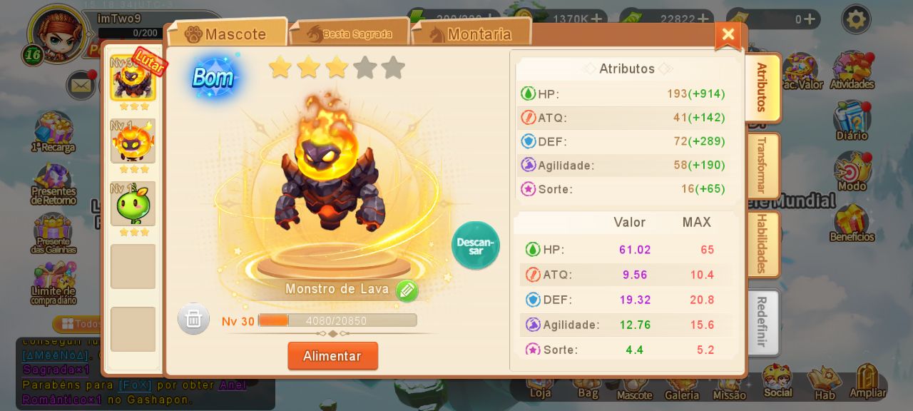 Conta DDTank Origin LVL 16 Urso Creme 251 +9 (251 DANO) S75