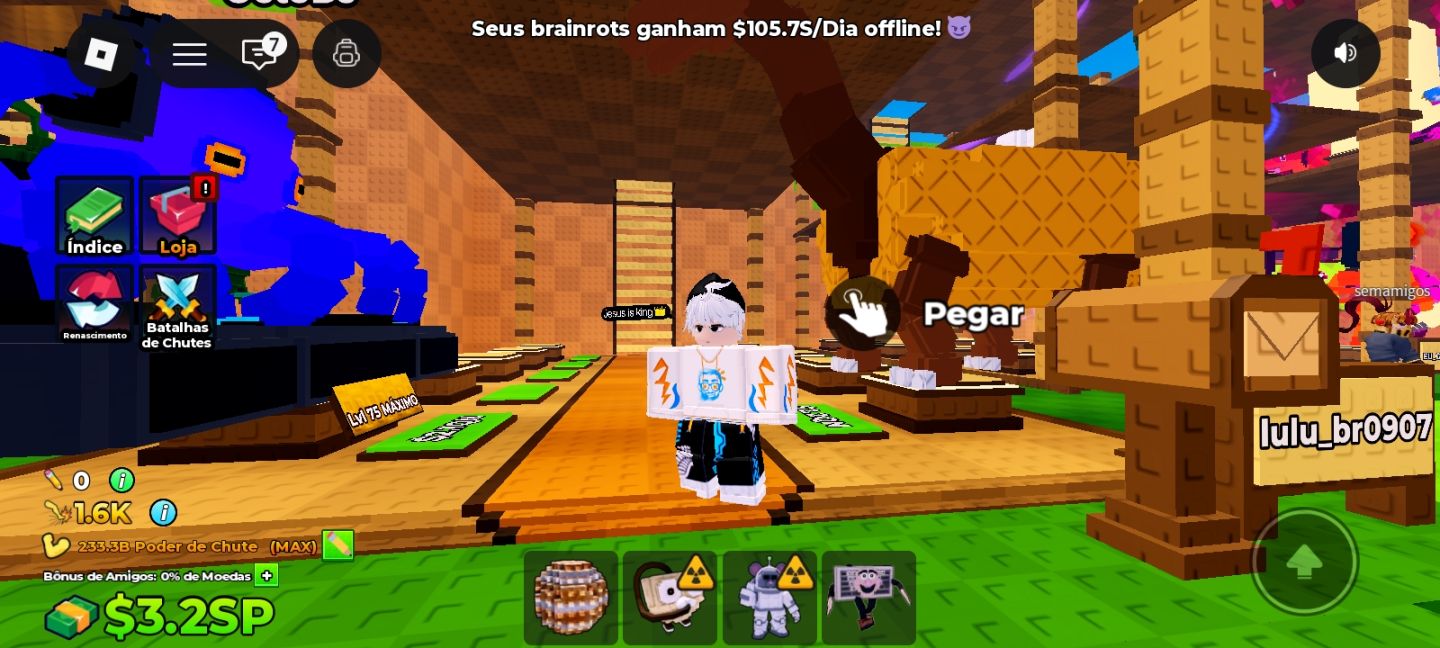 Contas de kick a Lucky block