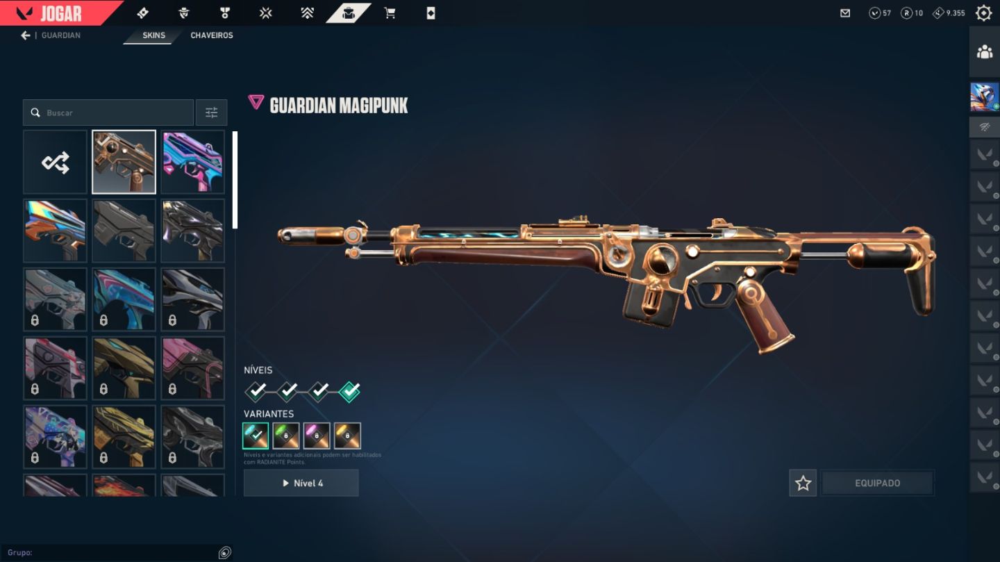 CONTA VALORANT EX ASCENDENTE COM 4 SKINS DE VANDAL, 4 SKINS DE FACA E MT +