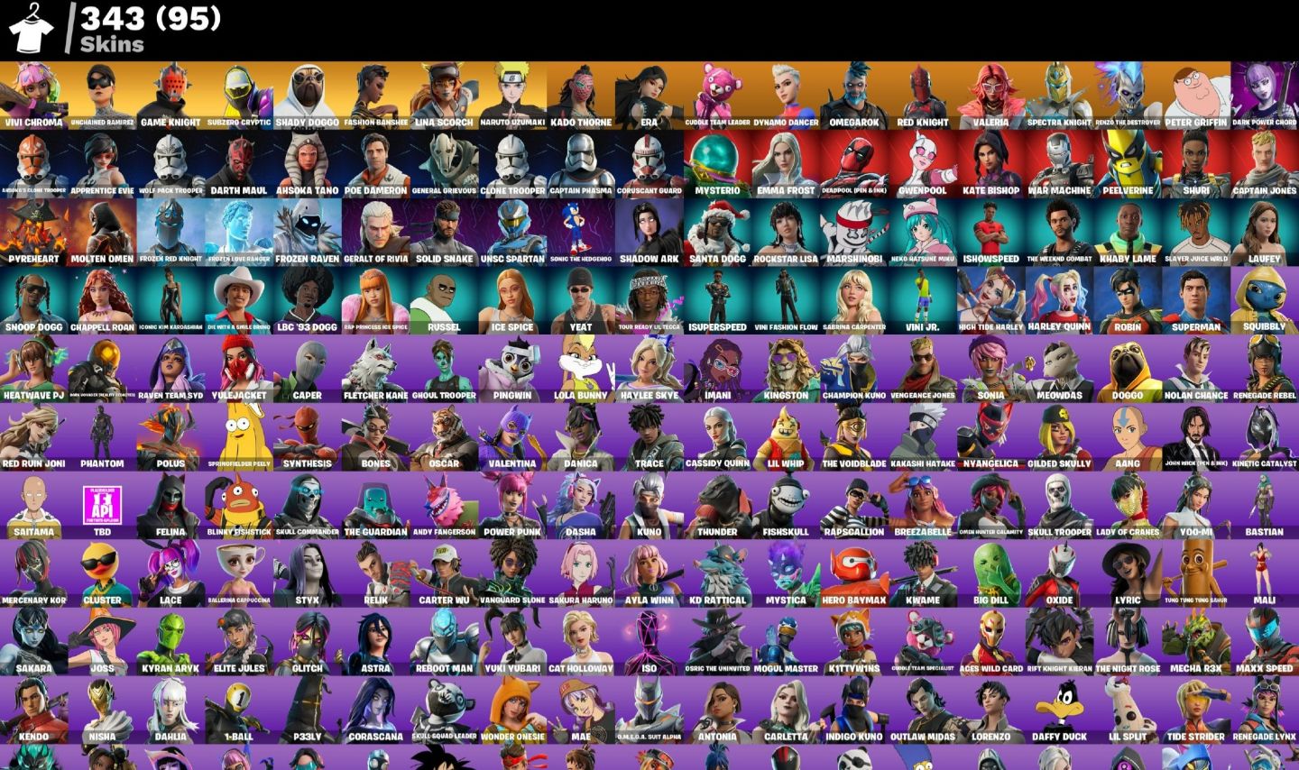CONTA FORTNITE TRYHARD