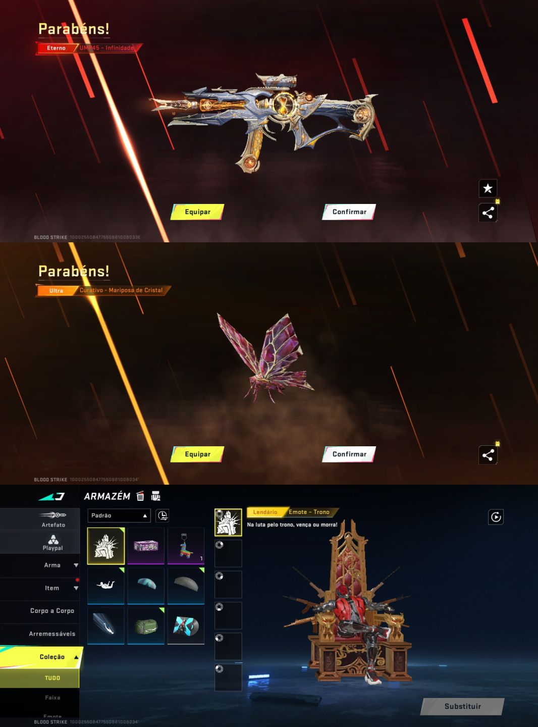 CONTAS DE BLOOD STRIKE INICIANTES COM SKINS JA NA CONTA! (MENOR PREÇO)