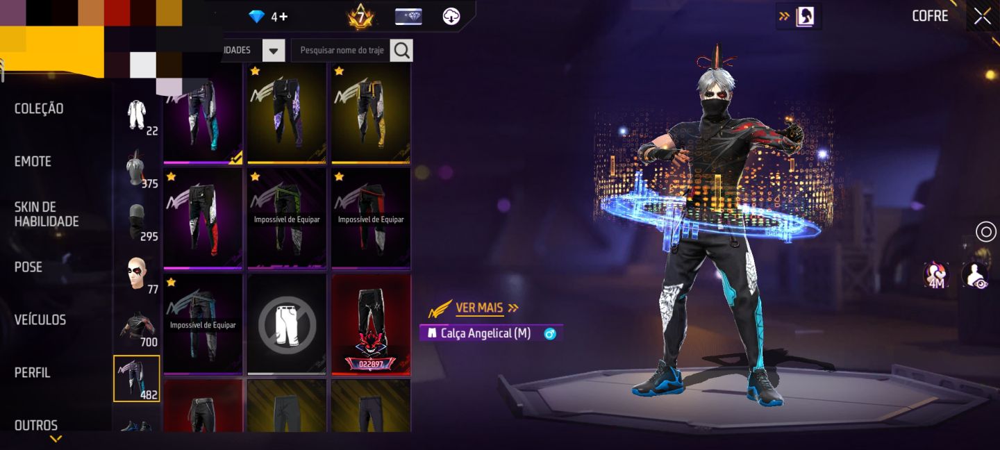CONTA FREE FIRE (GEMADA)