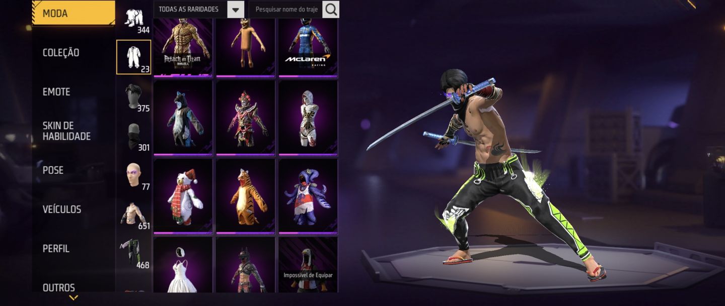 CONTA IMPERDÍVEL DE FREE FIRE MUITO GEMADA COM RARIDADES EXCLUSIVAS
