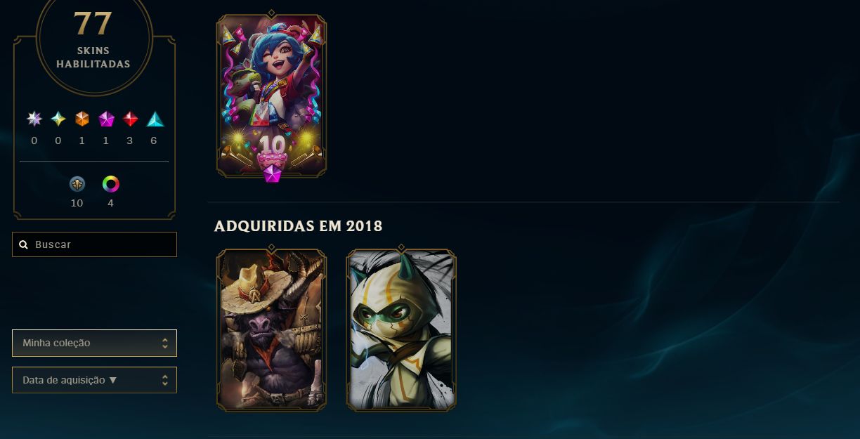 CONTA LEAGUE OF LEGENDS - 33 SKINS | ULTIMATE MITICAS E LENDARIAS - FULL ACESSO