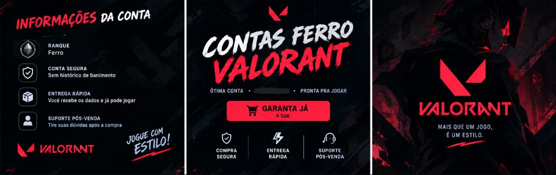 ACC VALORANT | Nível 20+ | Rank Atual: Ferro | Full acesso c/ E-mail vinculado