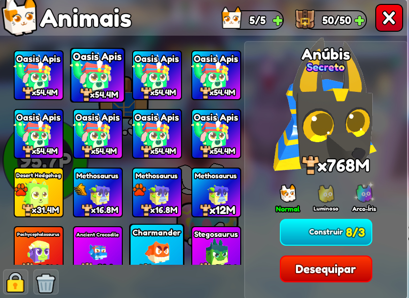 ITENS ROBLOX GYM