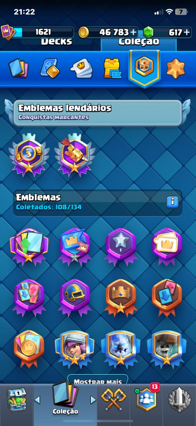 Clash Royale Arena 26 | 10.683 Troféus | 122/122 Cartas
