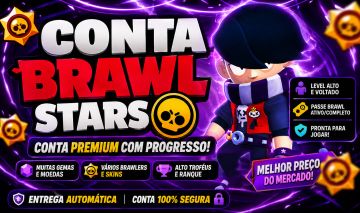 Conta Brawl Stars - CONTA DE 2019 COM SKINS RARAS