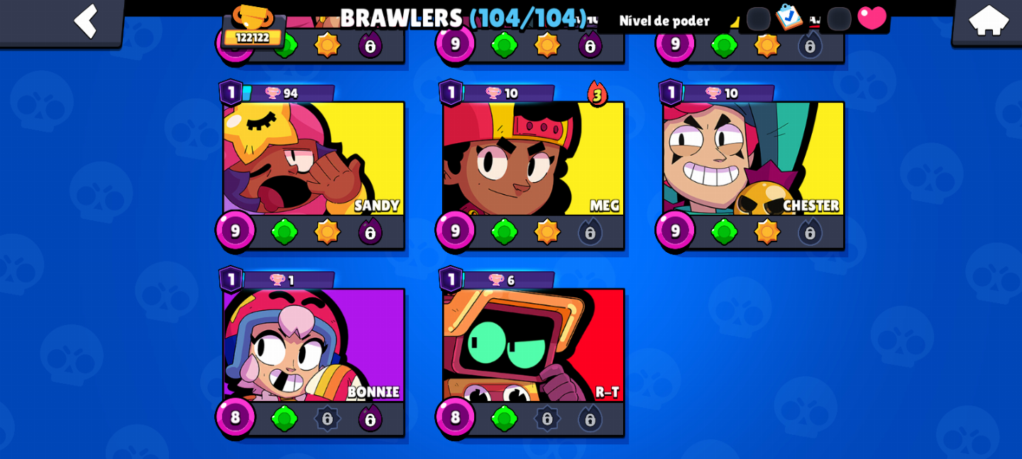 CONTA DE BRAWL STARS FULL COM DIVERSAS SKINS RARAS DIRETAMENTE PARA SEU E-MAIL