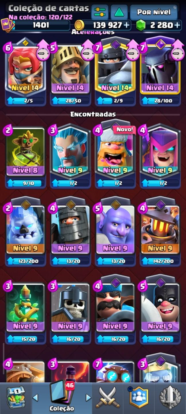 Conta Clash Royale muito boa + novo passe comprado de julho