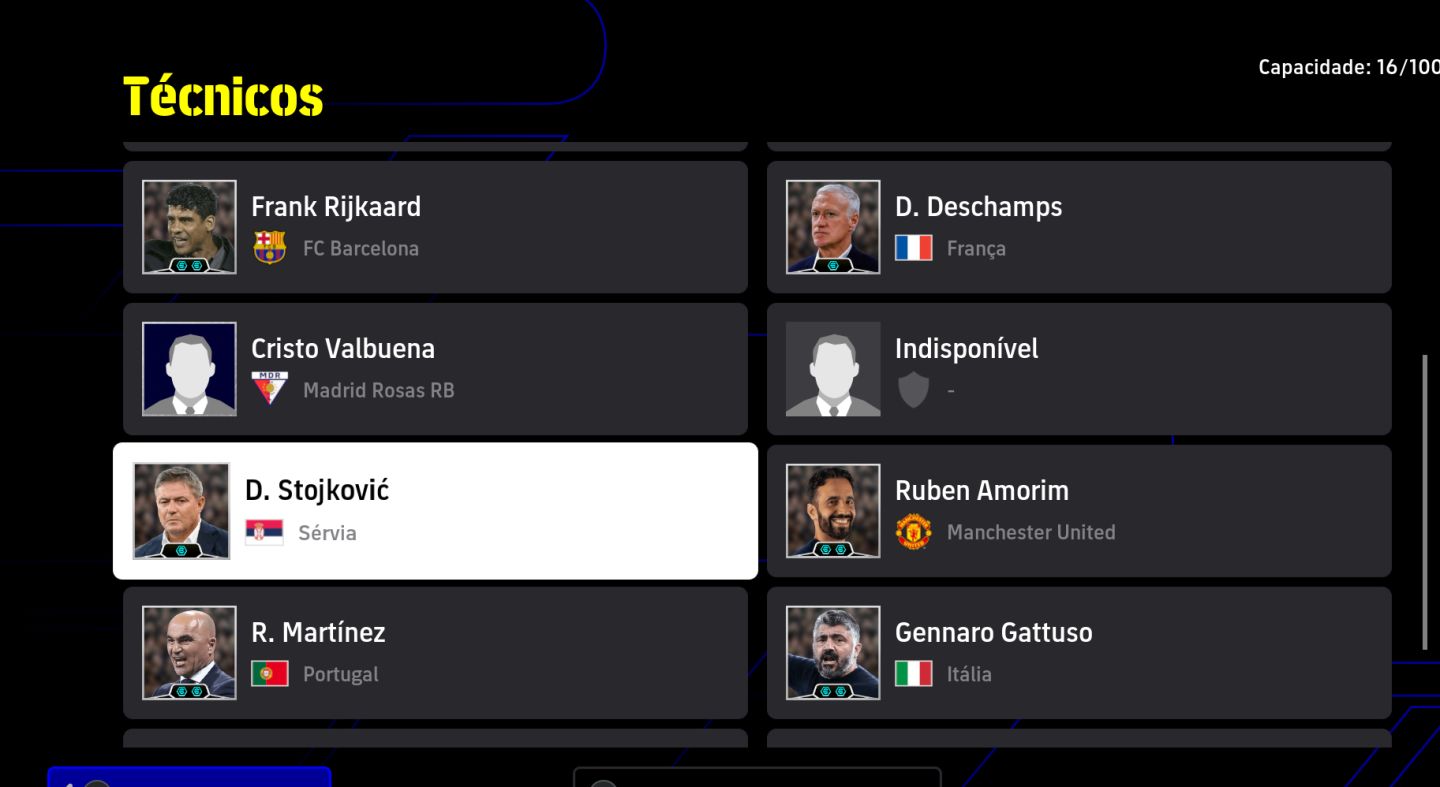 CONTA STEAM eFootball | Gullit 107, Messi 106, Matthäus 105, Griezmann 104 | Fo
