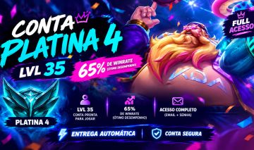 CONTA PLATINA 4 LVL 35 (65% de WINRATE) MMR BUFFADO (FULL ACESSO)