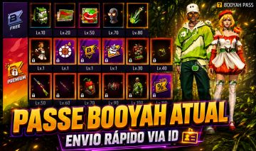 PASSE BOOYAH PREMIUM | VIA ID | FREE FIRE | + BARATO