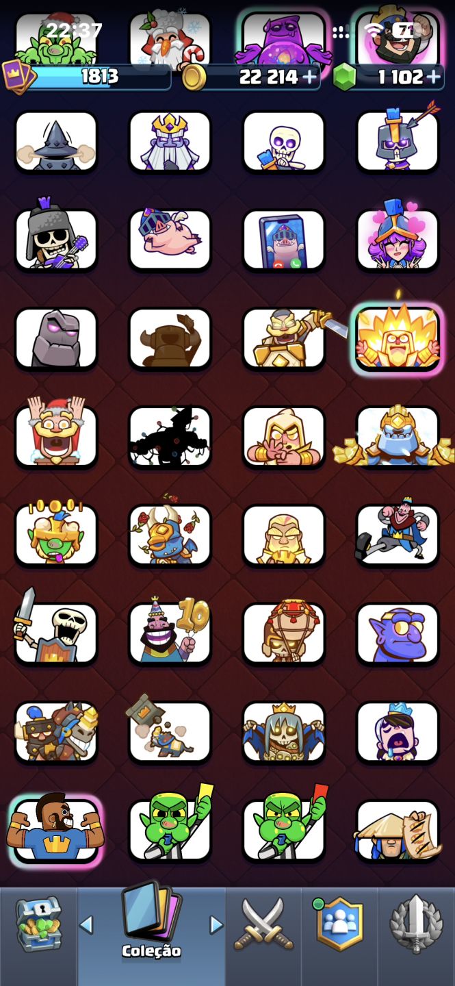 Conta antiga do clash royale (8 anos)