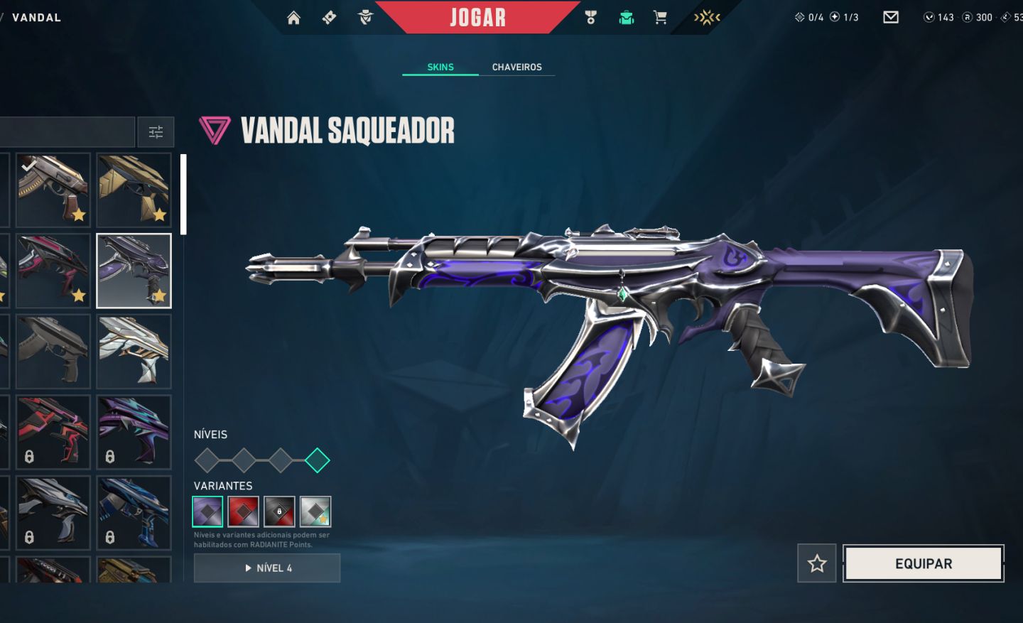 CONTA VALORANT - SKINS VARIADA, EX ASCENDENTE 2